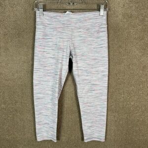 Ivivva By Lululemon Leggings‎ Girls 14 Gray Space Dye Cropped Athletic Yoga